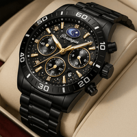 Poedagar Luxury Chronograph Watch – 3ATM WaterproofAzizaK