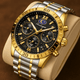 Poedagar Luxury Chronograph Watch – 3ATM WaterproofAzizaK