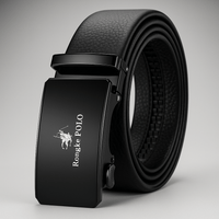 Premium Genuine Leather Men’s Belt with Automatic Ratchet Buckle – Elegant and DurableAzizaK
