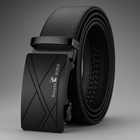 Premium Genuine Leather Men’s Belt with Automatic Ratchet Buckle – Elegant and DurableAzizaK