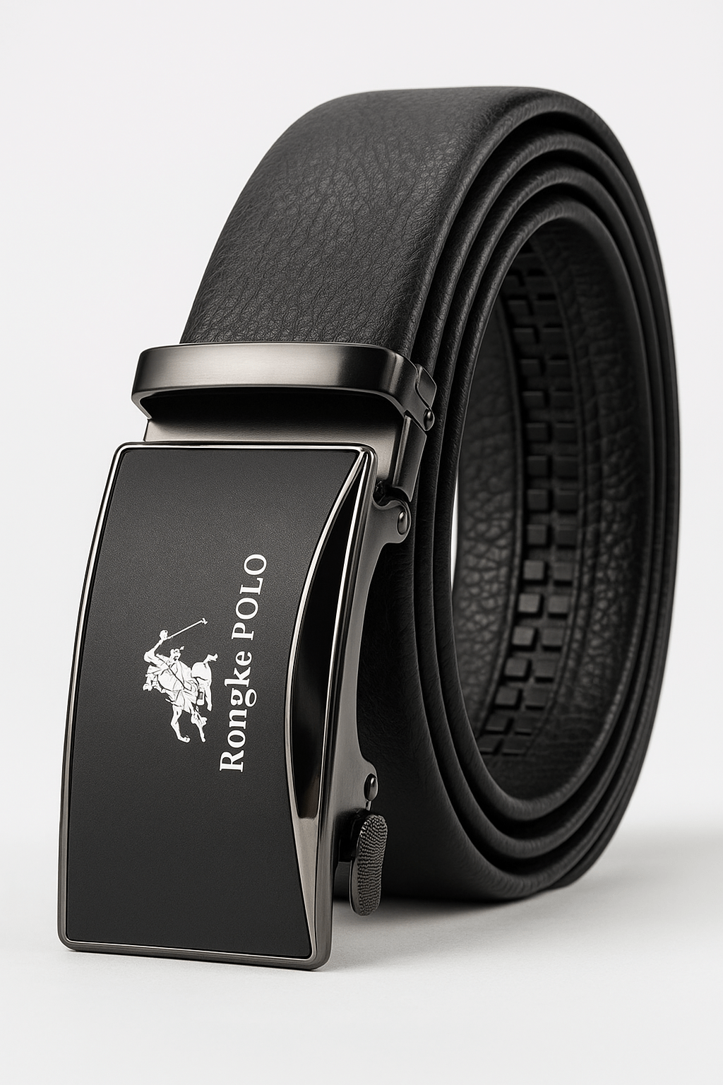 Premium Genuine Leather Men’s Belt with Automatic Ratchet Buckle – Elegant and DurableAzizaK