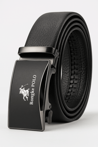 Premium Genuine Leather Men’s Belt with Automatic Ratchet Buckle – Elegant and DurableAzizaK