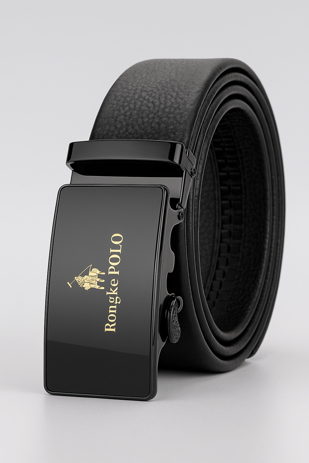 Premium Genuine Leather Men’s Belt with Automatic Ratchet Buckle – Elegant and DurableAzizaK