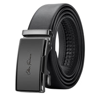 Premium Genuine Leather Men’s Belt with Automatic Ratchet Buckle – Elegant and DurableAzizaK