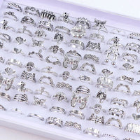 punk rings mix styles, flower, Tai Ji, heart...AzizaK