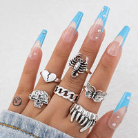 punk rings mix styles, flower, Tai Ji, heart...AzizaK