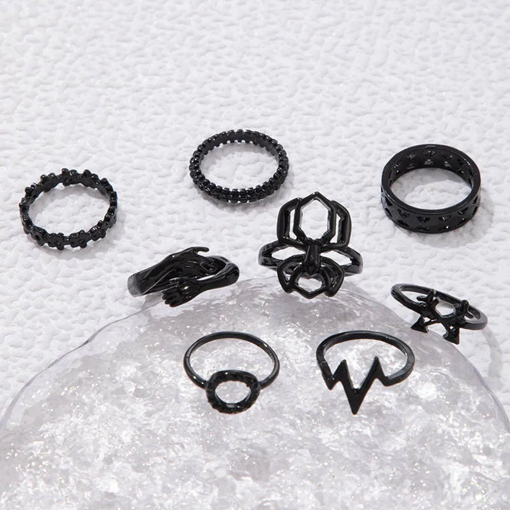 punk rings mix styles, flower, Tai Ji, heart...AzizaK