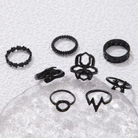 punk rings mix styles, flower, Tai Ji, heart...AzizaK