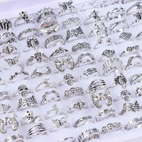 punk rings mix styles, flower, Tai Ji, heart...AzizaK