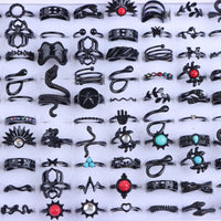 punk rings mix styles, flower, Tai Ji, heart...AzizaK