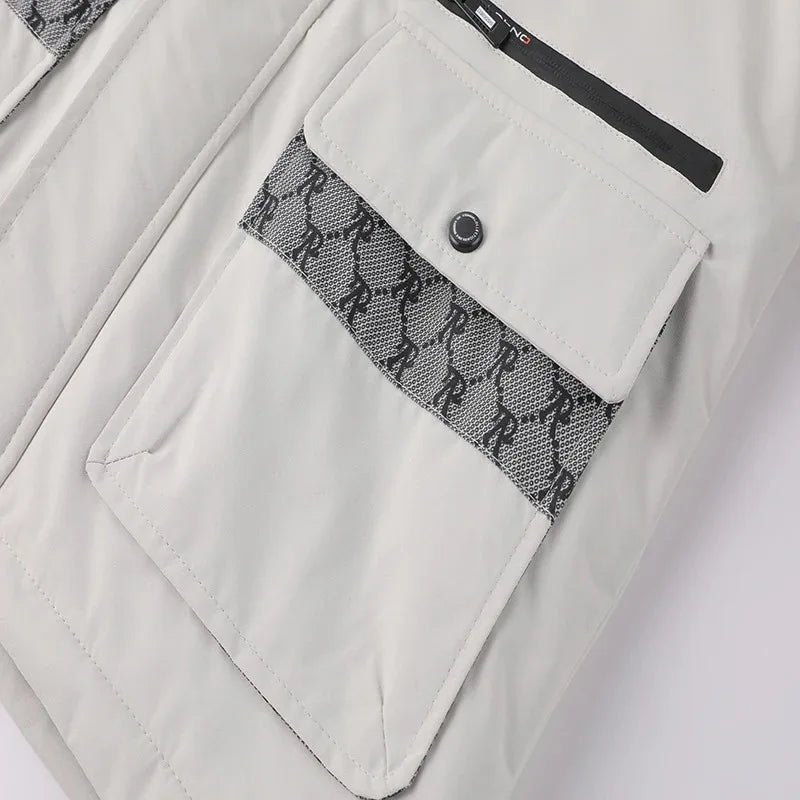 Pure color simple cotton padded cold windproof hooded cotton jacketAzizaK