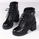 Ranger style ankle boots with inner zip and lacesAzizaK