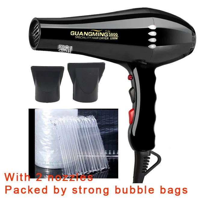 Real 2200W Professional Powerful Hair Dryer Fast Heating Hot And Cold Adjustment Ionic Air Blow Dryer For Hair Salon UseAzizaK