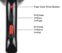 Real 2200W Professional Powerful Hair Dryer Fast Heating Hot And Cold Adjustment Ionic Air Blow Dryer For Hair Salon UseAzizaK