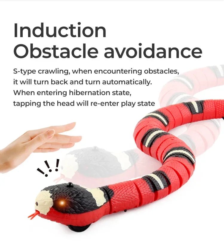 Rechargeable Smart Sensor Snake Pet Toys Automatically Detect Obstacles and Escape Kids Gift ToysAzizaK