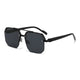Retro Oversized Double Bridge Metal Sunglasses UV400AzizaK