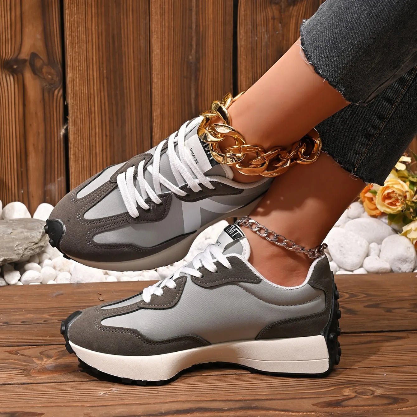 Retro Style Sneakers – Chunky Casual TrainersAzizaK