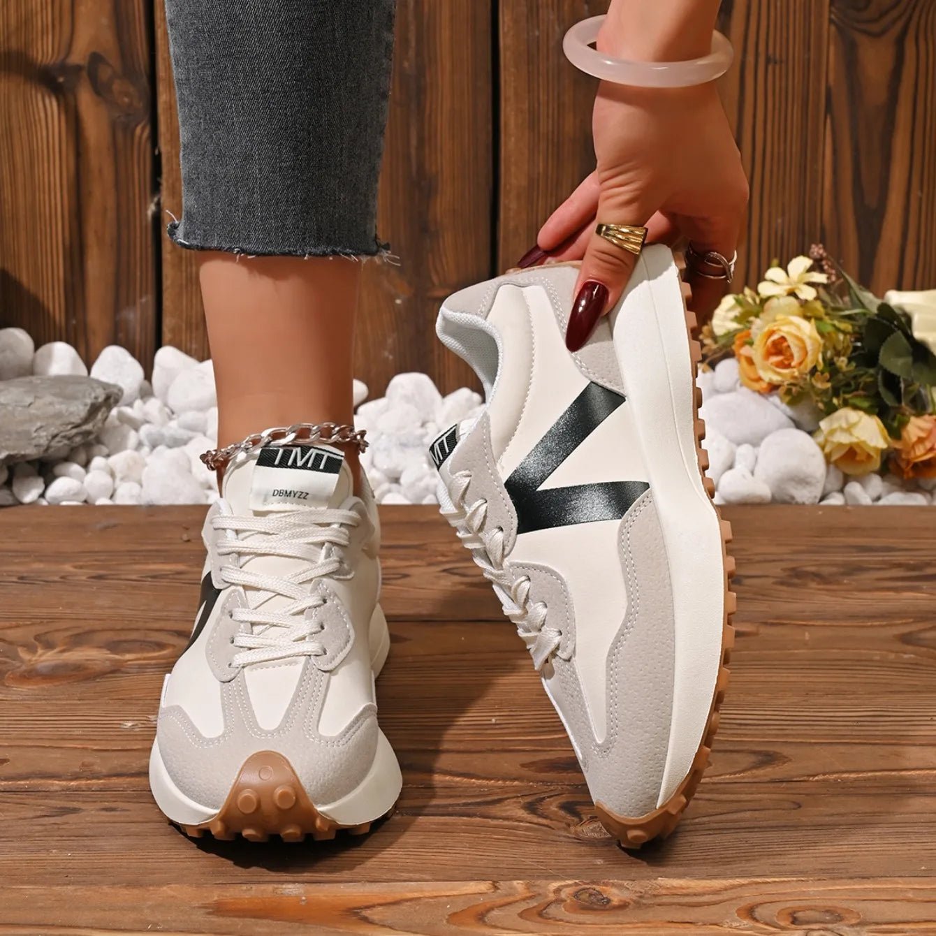 Retro Style Sneakers – Chunky Casual TrainersAzizaK