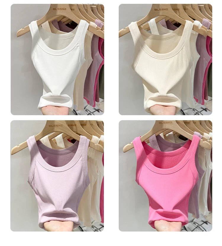 Ribbed Solid Tank TopAzizaK