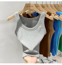 Ribbed Solid Tank TopAzizaK