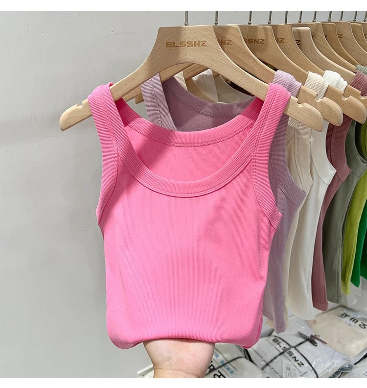 Ribbed Solid Tank TopAzizaK