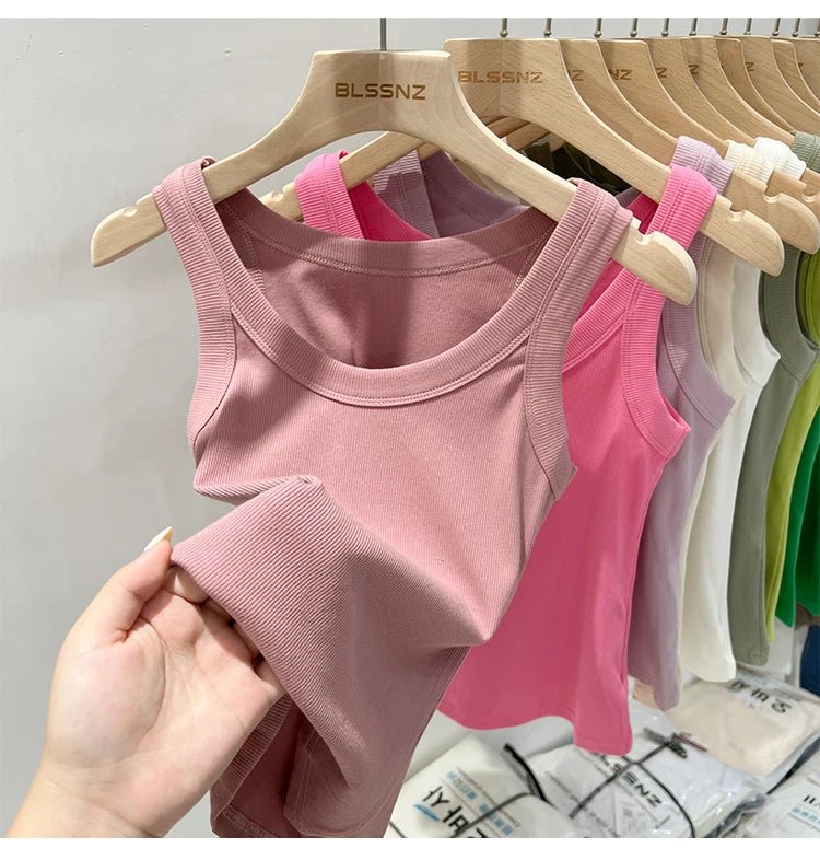 Ribbed Solid Tank TopAzizaK