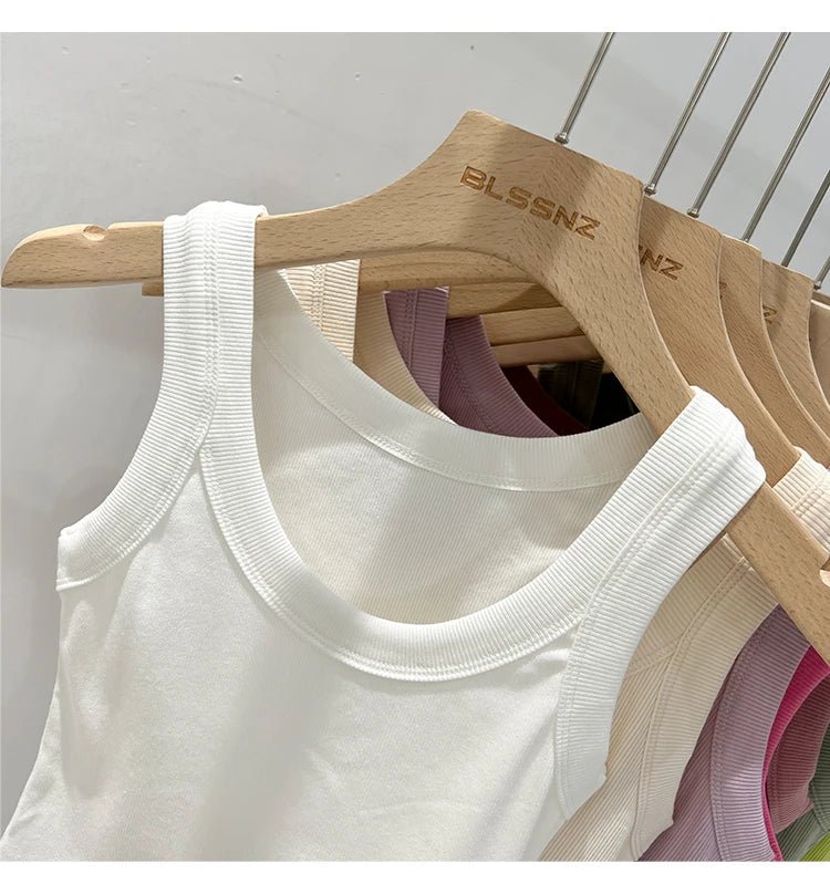 Ribbed Solid Tank TopAzizaK