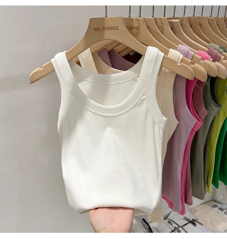 Ribbed Solid Tank TopAzizaK