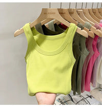 Ribbed Solid Tank TopAzizaK