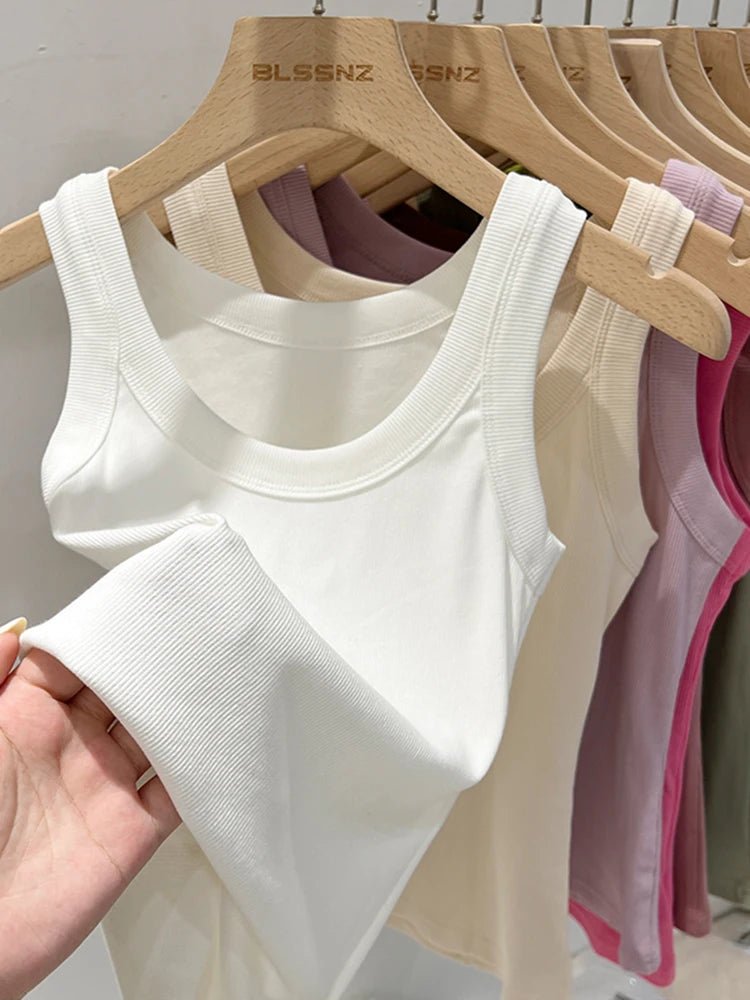 Ribbed Solid Tank TopAzizaK