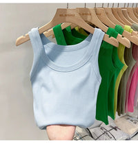 Ribbed Solid Tank TopAzizaK