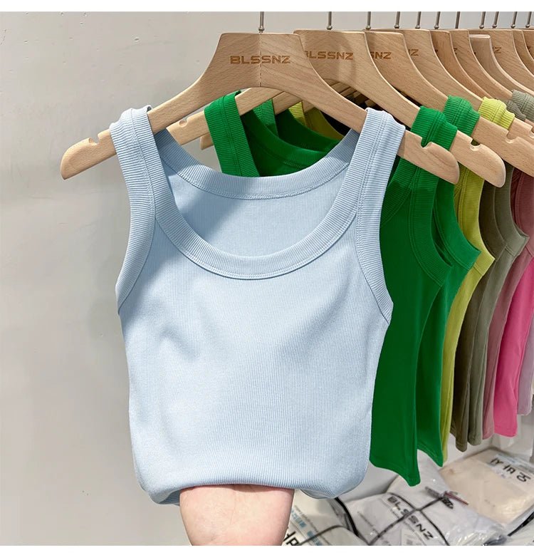Ribbed Solid Tank TopAzizaK