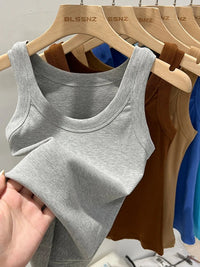 Ribbed Solid Tank TopAzizaK