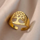 ring fashion single color geometric goldAzizaK