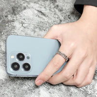 Rings Chain Link Design Stainless Steel Black Gold SilverAzizaK