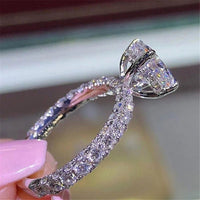 Rings Exquisite White Drill Fashion RingsAzizaK