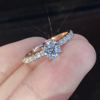 Rings Exquisite White Drill Fashion RingsAzizaK
