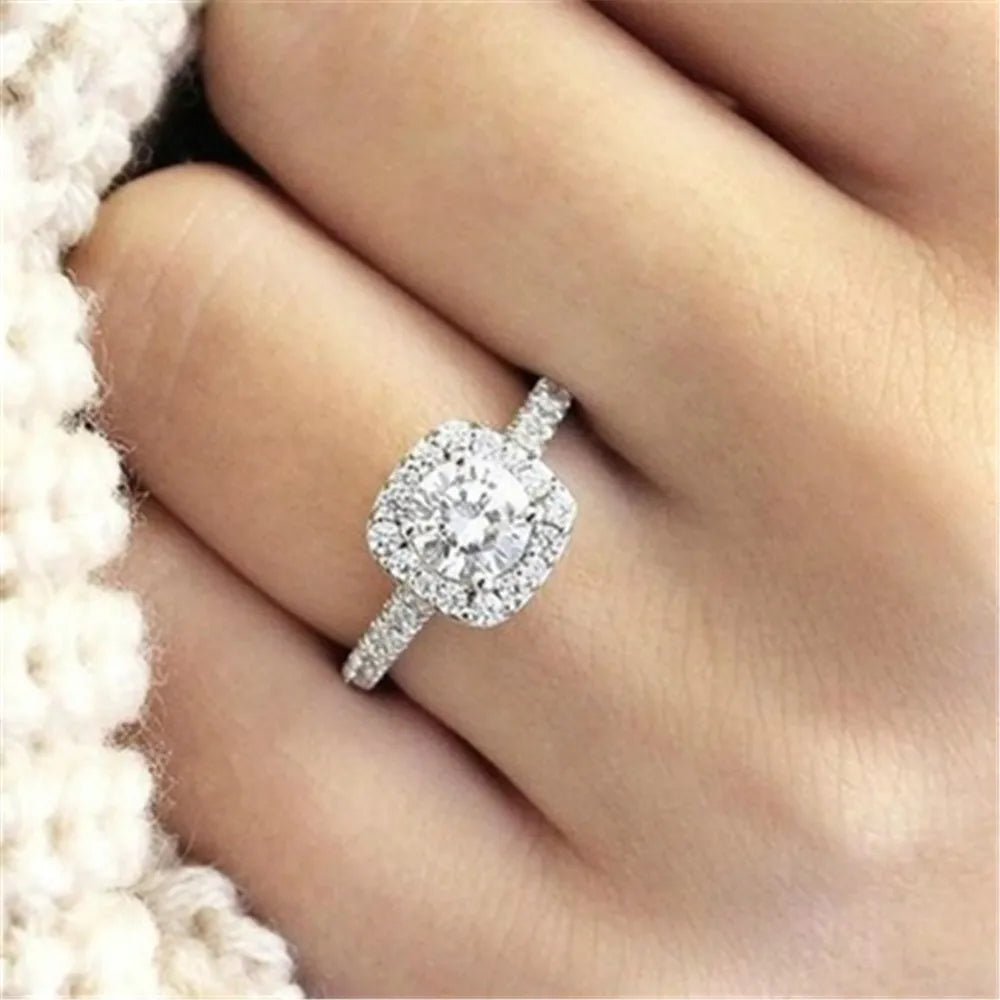 Rings Exquisite White Drill Fashion RingsAzizaK