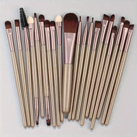 Set of 13 soft and fluffy makeup brushes.AzizaK
