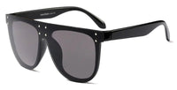 SHAUNA Retro Oversized Aviator Sunglasses with RivetsAzizaK
