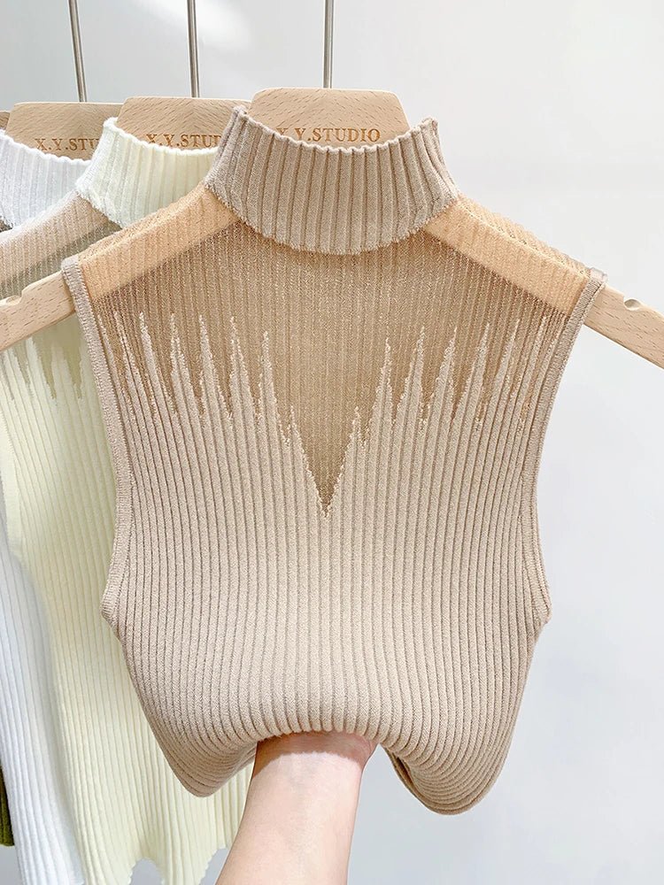 Sheer Knit Tank – SleevelessAzizaK