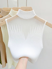 Sheer Knit Tank – SleevelessAzizaK