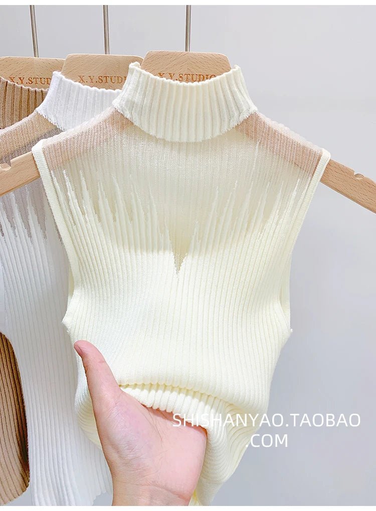 Sheer Knit Tank – SleevelessAzizaK