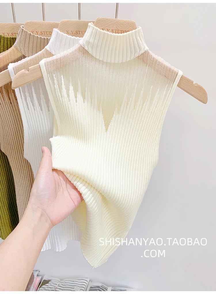 Sheer Knit Tank – SleevelessAzizaK