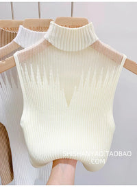 Sheer Knit Tank – SleevelessAzizaK
