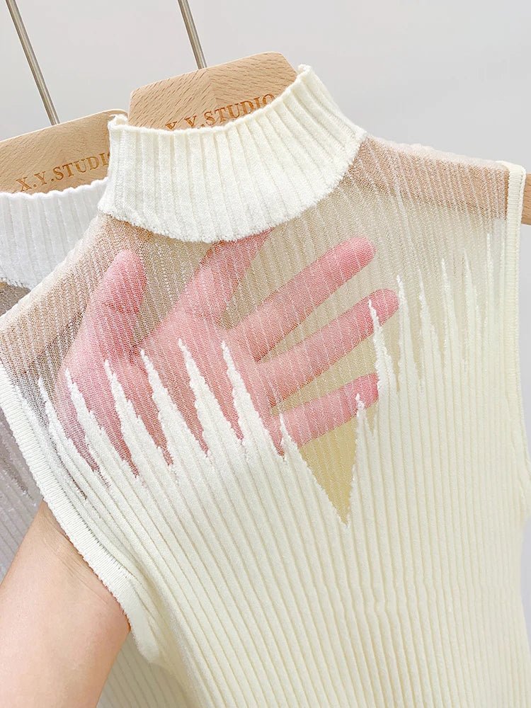 Sheer Knit Tank – SleevelessAzizaK