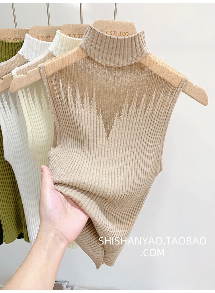 Sheer Knit Tank – SleevelessAzizaK
