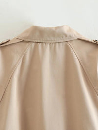 Short Belt Trench Spring Vintage JacketAzizaK