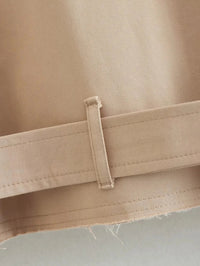 Short Belt Trench Spring Vintage JacketAzizaK