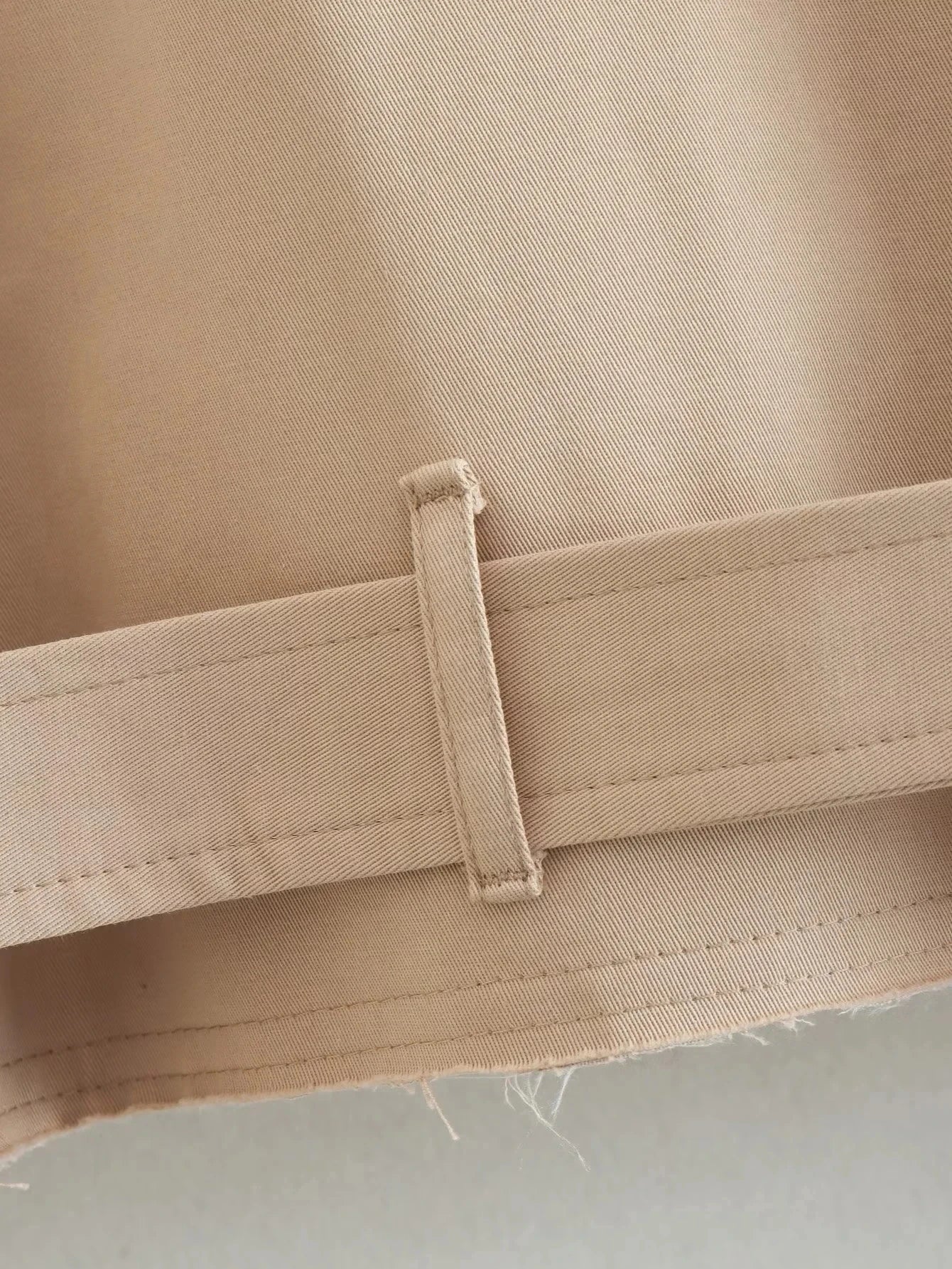 Short Belt Trench Spring Vintage JacketAzizaK